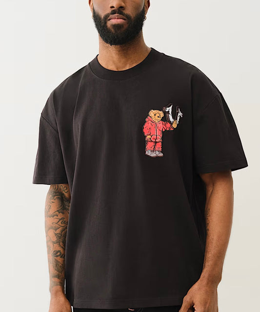 CAMISETA DE OSITO CON CUELLO REDONDO SS