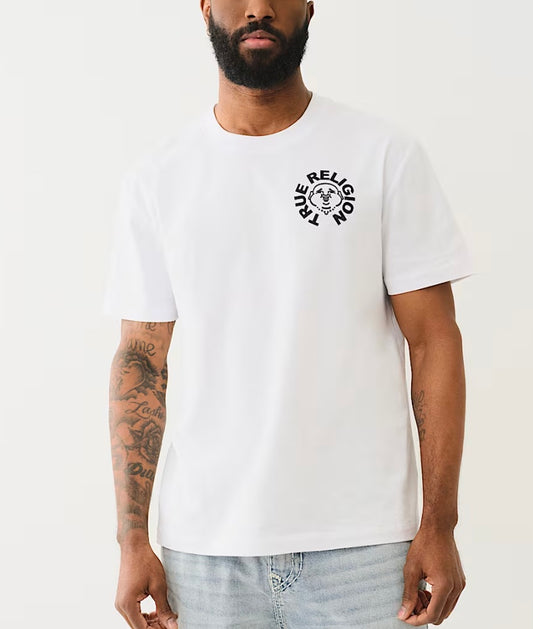 CAMISETA CON ESTAMPADO ABUNDANTE DE CARA DE BUDA