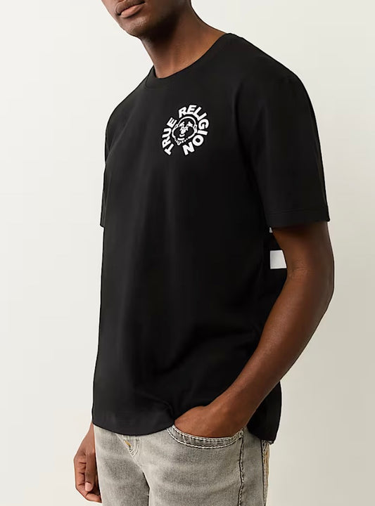 CAMISETA CON ESTAMPADO ABUNDANTE DE CARA DE BUDA