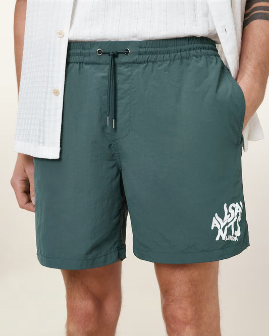 Bañador corto estampado Orlando de corte entallado