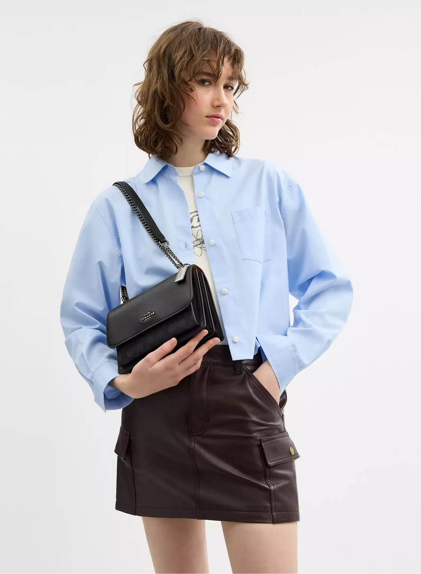 Bolso Coach bandolera Klare en lona exclusiva