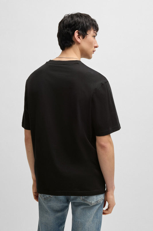 Camiseta de algodón con estampado gráfico de logotipo.