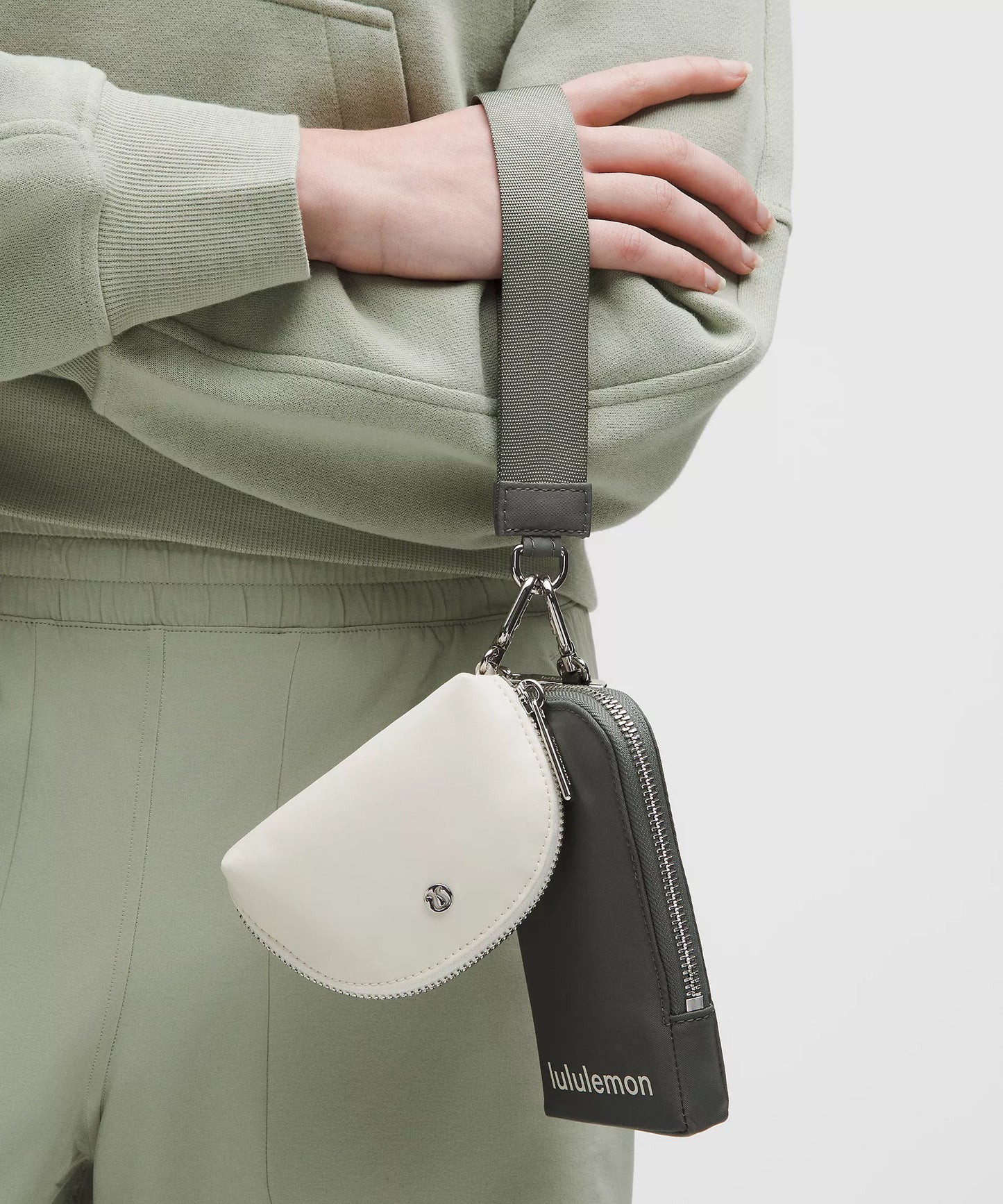 Bolso de mano con doble bolsa Billetera