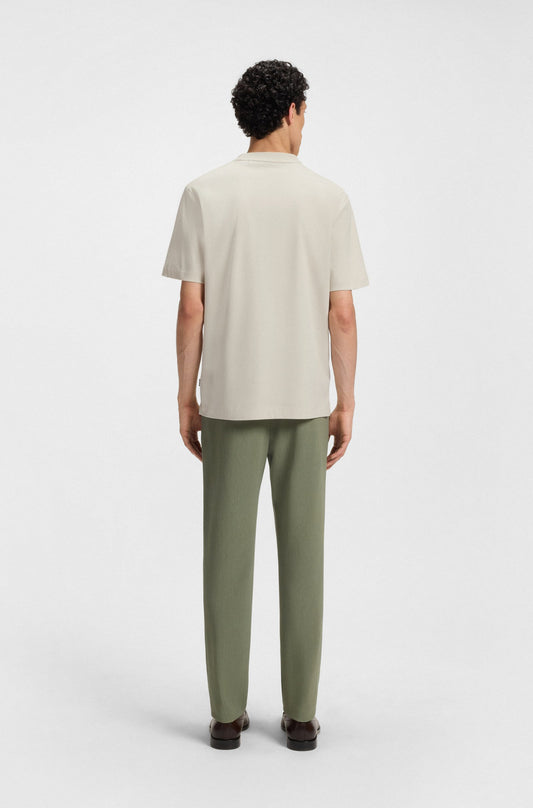 Camiseta regular fit de algodón con estampado de monograma