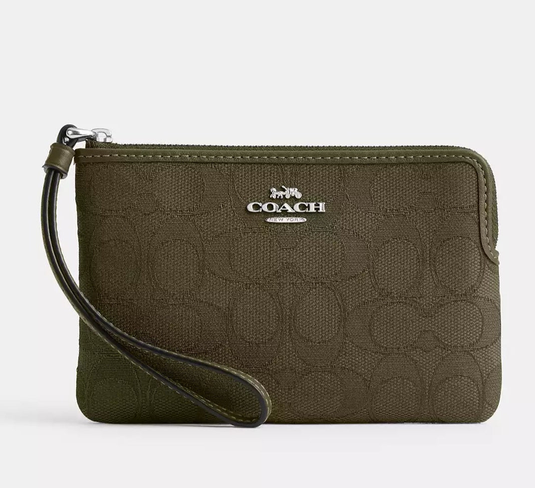 Bolso de mano con cremallera en las esquinas Coach