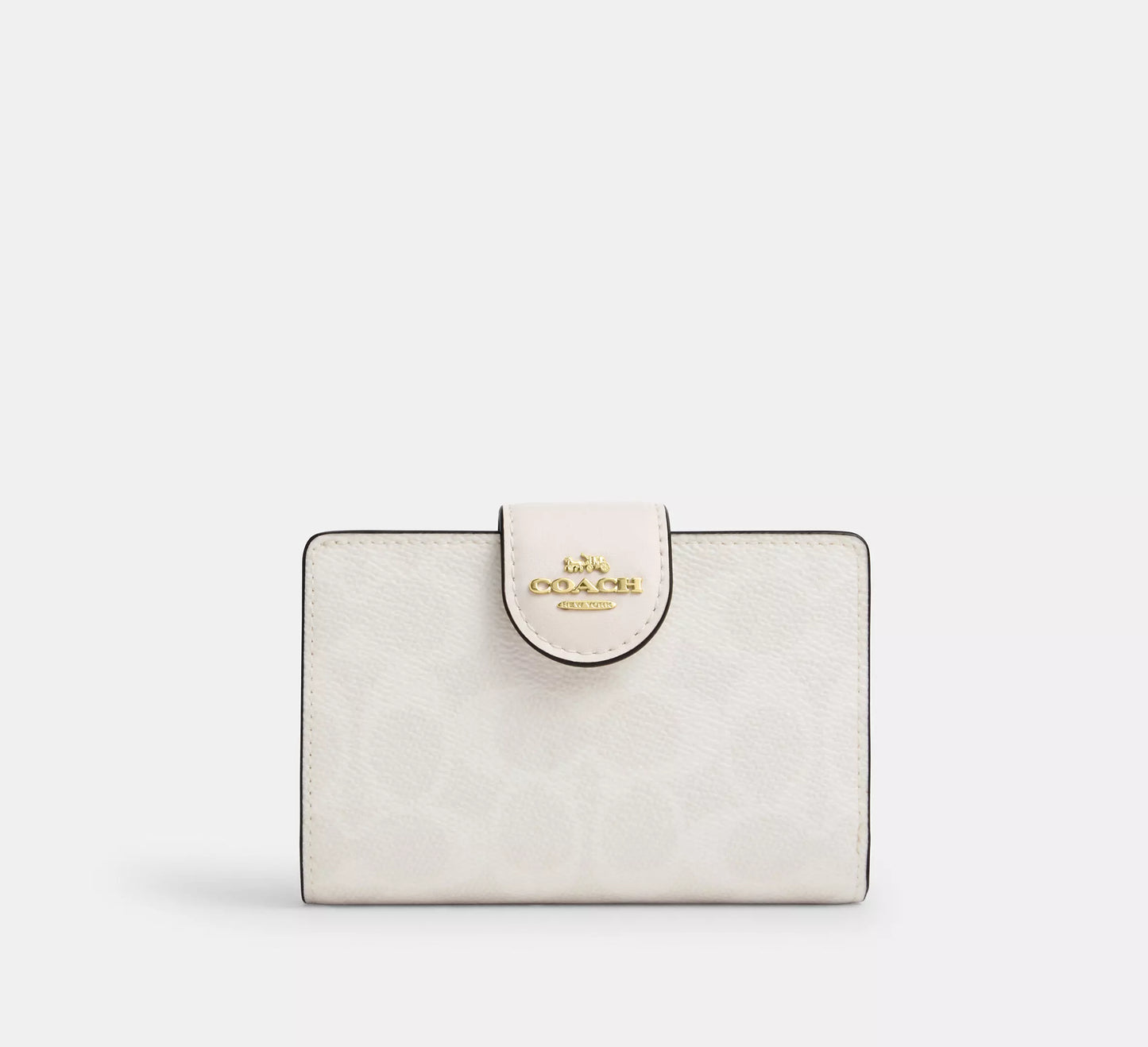 Cartera mediana con cremallera en las esquinas Coach