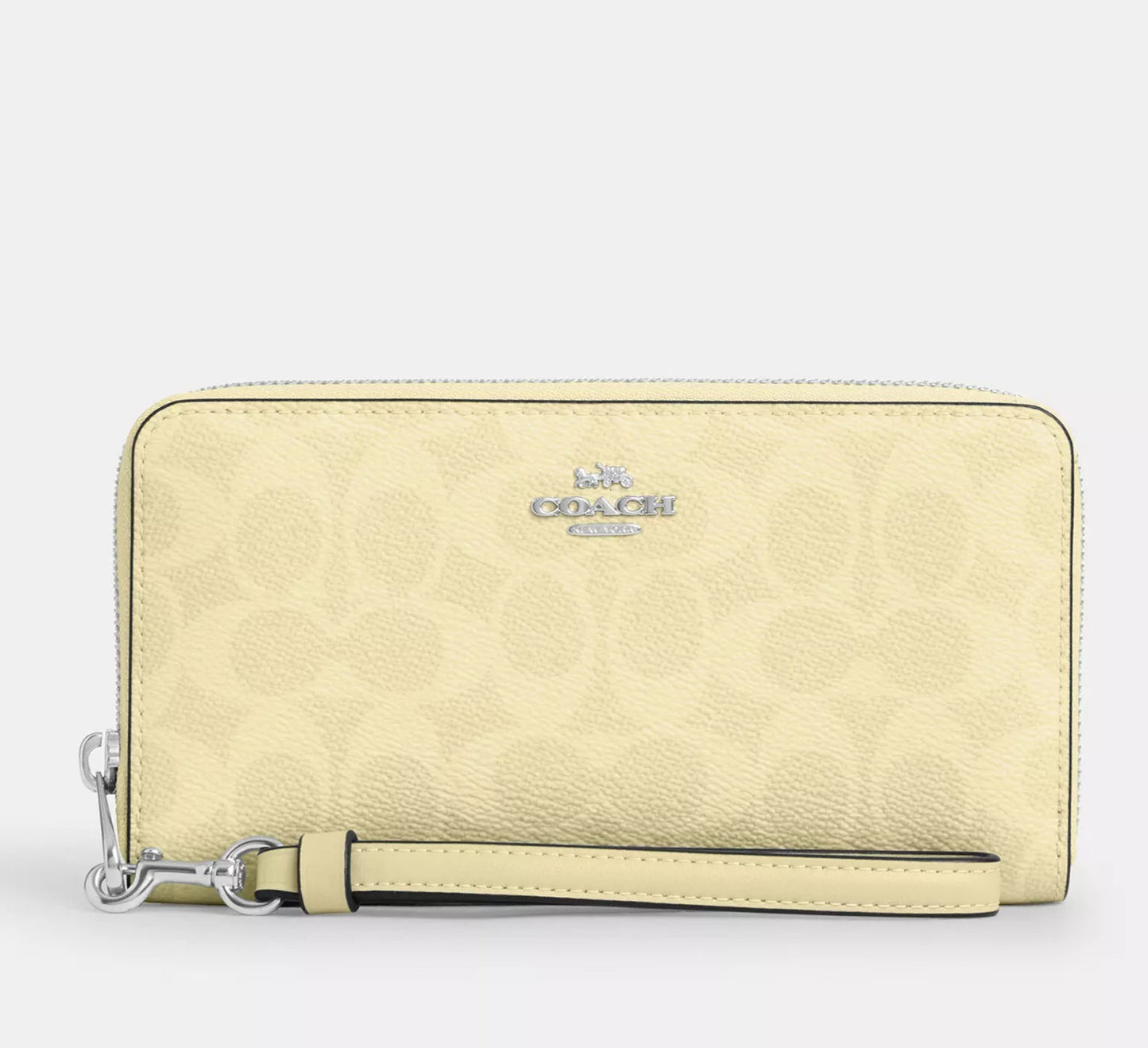 Cartera larga con cremallera en lona de la firma Coach