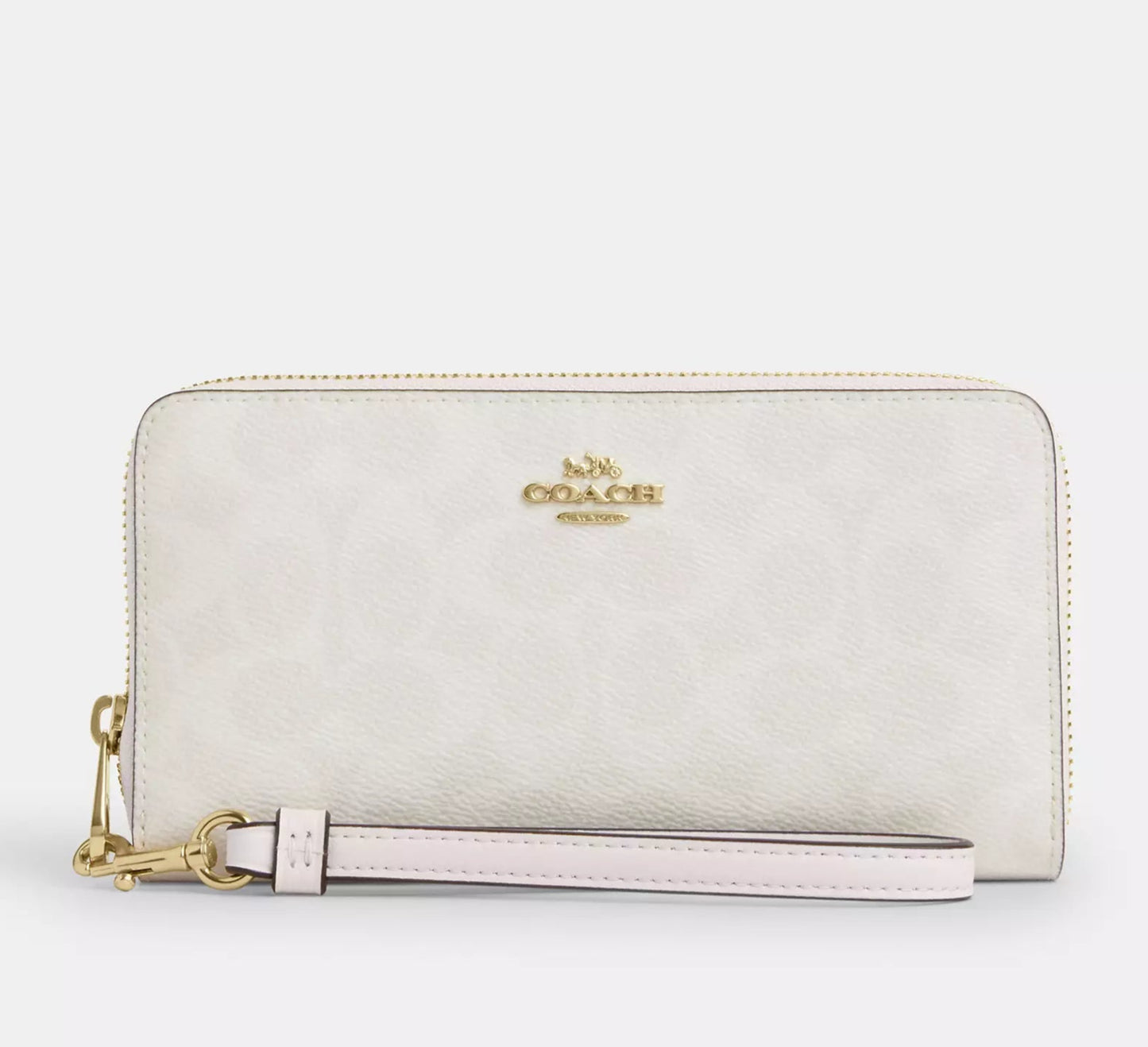 Cartera larga con cremallera en lona de la firma Coach