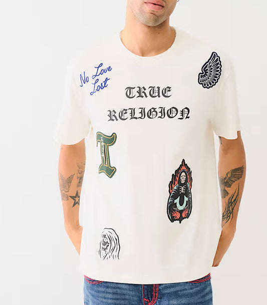 CAMISETA GRÁFICA CON PARCHE BORDADO