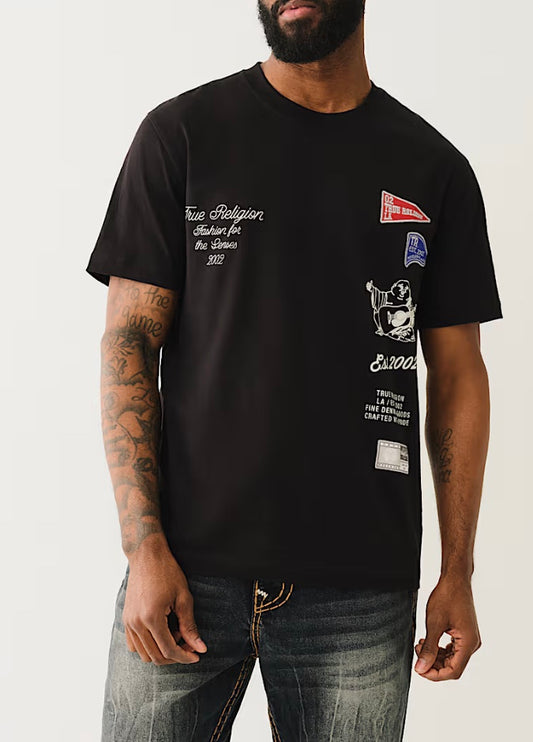 CAMISETA CON LOGOTIPO UNIVERSITARIO DE PESO PESADO