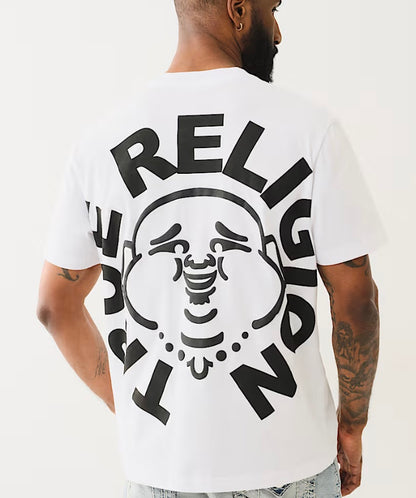 CAMISETA CON ESTAMPADO ABUNDANTE DE CARA DE BUDA