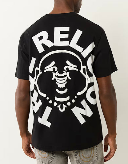 CAMISETA CON ESTAMPADO ABUNDANTE DE CARA DE BUDA