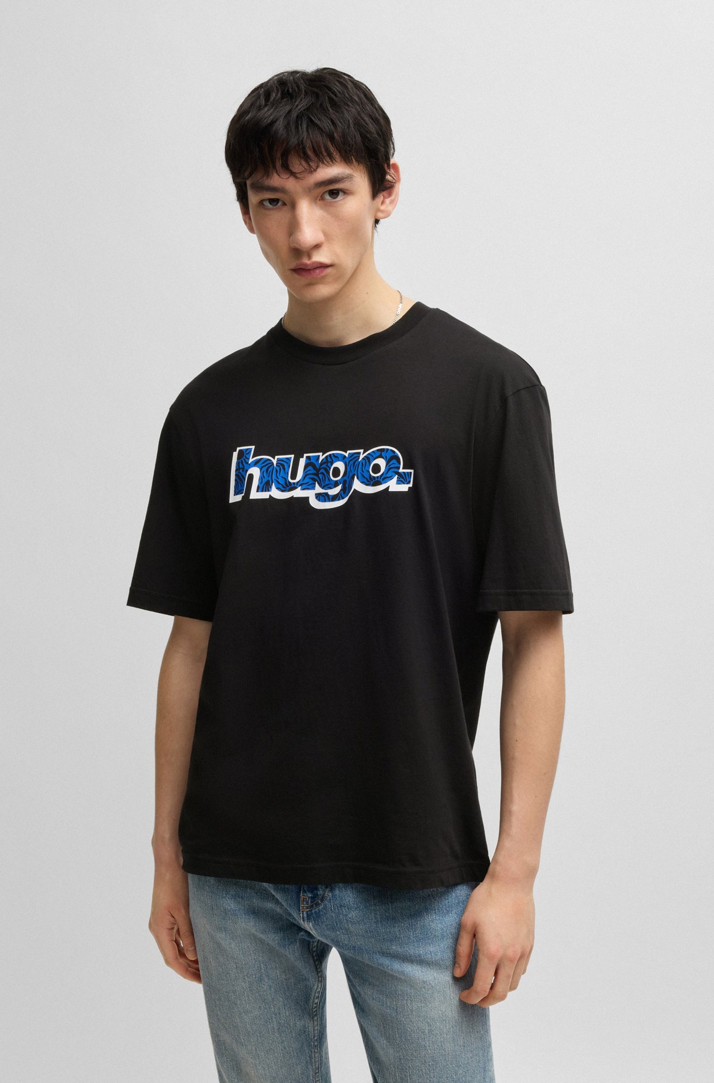 Camiseta de algodón con estampado gráfico de logotipo.