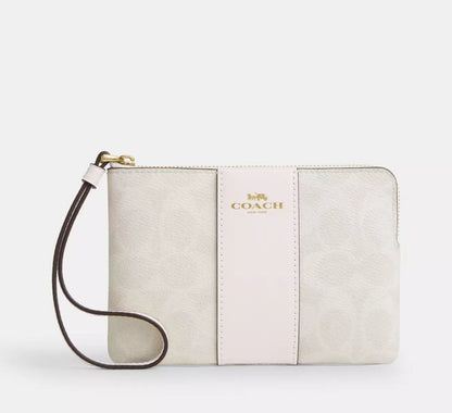 Bolso de mano con cremallera en las esquinas Coach